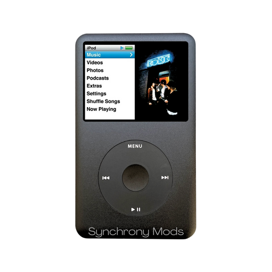iPod Classic 6 Gen mejorado, color Negro.