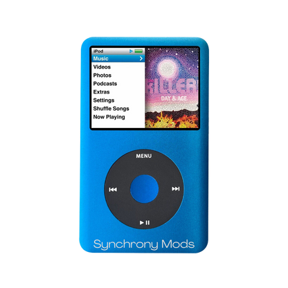 iPod Classic 7 Gen mejorado, color Azul.