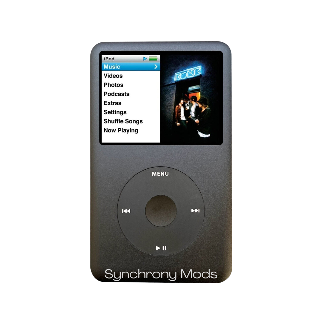 iPod Classic 7 Gen mejorado, color Negro.